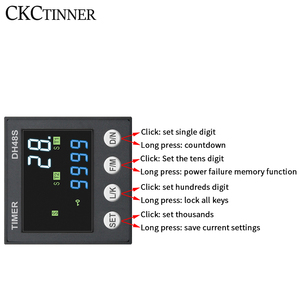 Temporizzatore programmabile del ciclo di ripetizione di ca/cc 12V 24V 36V 0.1 V 110V 220V del commutatore di relè del temporizzatore di Digital LED DH48S-S/YH-5T 380 S-99H