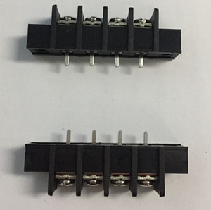 9.5mm Pitch Barrier <strong>Terminal</strong> <strong>Block</strong> With Straight Pin , Threading Wider Pin, <strong>Fix</strong> Ear Hole and Cover KDTE45-9.5 300V 25A - Product Image 1
