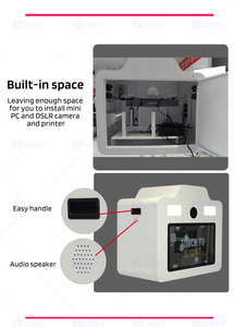 Xách tay Tripod <span class=keywords><strong>Photo</strong></span> Booth Máy 21.5 inch màn hình cảm ứng Selfie photobooth với được xây dựng trong máy in thích nghi sự kiện <span class=keywords><strong>Photo</strong></span> Booth - Product Image 5