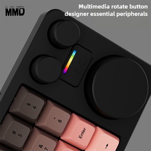 MMD KM16Pro Aluminum Alloy <strong>Keyboard</strong> <strong>Numeric</strong> <strong>Keypad</strong> with Knob Tri-mode Wireless Hot-swap RGB for Financial Accounting Support VIA - Product Image 5