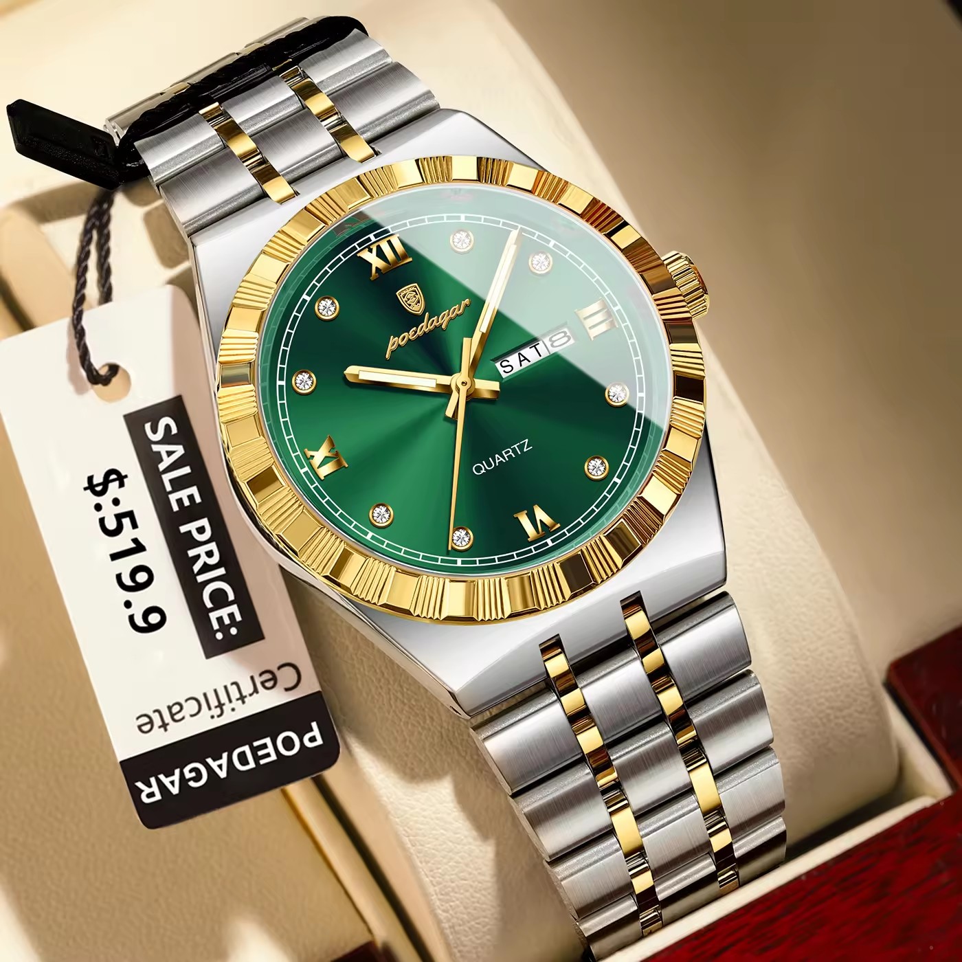 Or vert S