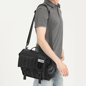 Ozuko 9445 özel spor moda stil Messenger erkekler Polyester Crossbody erkekler iş çantası özel Trekking omuz tek kollu çanta - Product Image 3