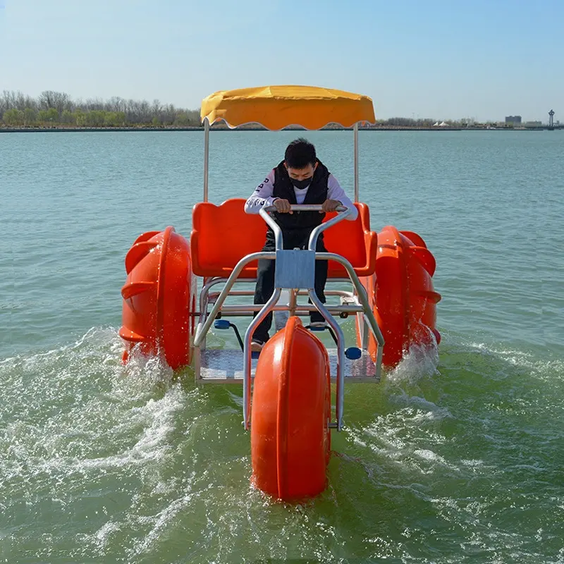 Sault water ha usato 3 grandi ruote pedalò acqua triciclo trike acqua in vendita