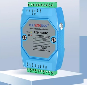 ADM-4204C 4-channel <strong>Analog</strong> <strong>Output</strong> <strong>Module</strong> RS-485 to 0-20mA/4-20mA/0-10V/0-5V Modbus RTU ADM-4204C