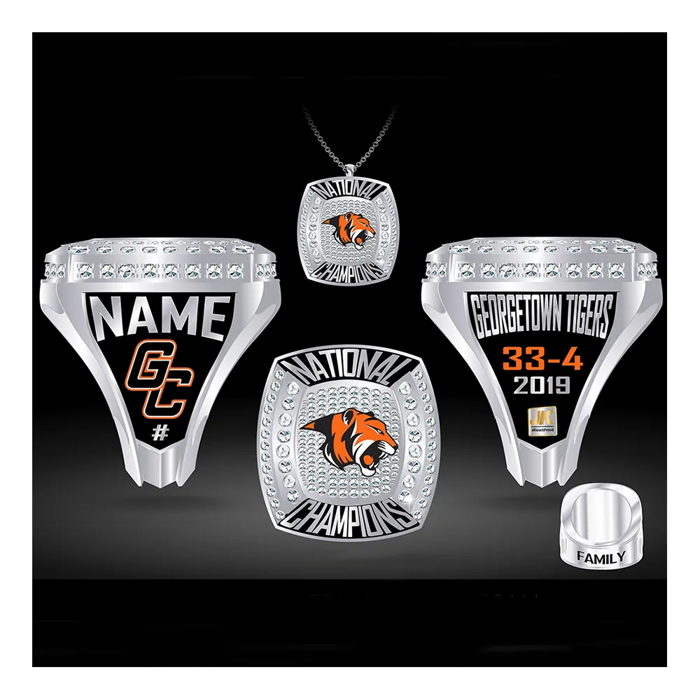 Custom Football Championship ring Basketball Baseball Softball Alta Qualidade Campeões Anéis para Homens Adolescentes Crianças Equipes Esportivas