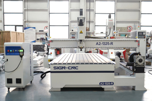 Hot Sign A2-1325-R Single Spindle 4 Axis <strong>Cnc</strong> Machine <strong>CNC</strong> <strong>Router</strong> with Rotary <strong>Router</strong> Table Woodworking Machine - Product Image 3