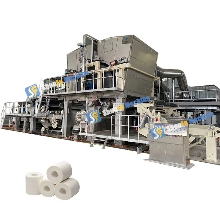 多機能製紙工業用30トン三日月型ティッシュペーパーマシントイレットペーパーロールマシン