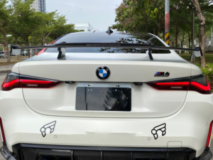 Real Dry Carbon Fiber Rear Spoiler Tail <strong>Trunk</strong> Spoiler for BMW G80 G82 G83 2021-2025 M3 M4 MP Style Boot Wing Spoiler - Product Image 4