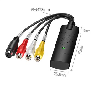 支持Win 7/8/10/11 VHS至DVD转换器音频捕获Easy cap usb 2.0音频视频捕获适配器 - Product Image 3