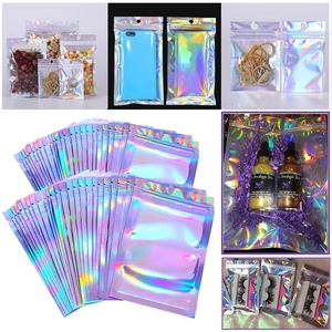 Eyelash Package in Bulk Holographic Laser Sealing <strong>Bag</strong> Necklace Storage Organizer <strong>Bags</strong> <strong>Sticker</strong> Wholesale Idea Gift Packaging <strong>Bag</strong> - Product Image 2