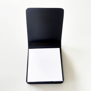 Bloc de notas en blanco de cuero PU de sublimación Bloc de notas rectangular y cuadrado con nota adhesiva - Product Image 3