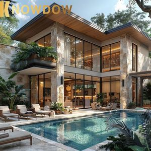 KNOWDOW 3D渲染视频演示现代平面设计解决方案豪华浴室梳妆台电视