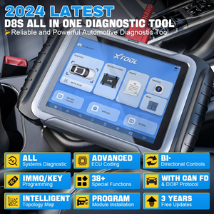 XTOOL D 8S è aggiornato di XTOOL D 8, strumenti di Scanner diagnostici per auto Automotivo codifica ECU chiave di programmazione 38 servizi Topplogy Map