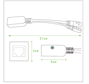 <strong>IEEE</strong> 802.3af 802.3AT Gigabit Passive PoE Splitter Power Over <strong>Ethernet</strong> 9-48V 1000Mbps Poe Injector Gigabit - Product Image 4