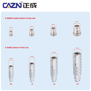 Cazn Factory K ซ็อกเก็ตเมาท์แผงล็อคด่วน2-16Pin ขั้วต่อแบบวงกลม EGG.1K 302.CLL EGG.1K ขั้วต่อซีรีส์303.CLL K