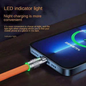 Toptan 3-in-1 120W 6A Bold tipi C şarj aleti kablosu süper hızlı 1.2m şarj kablosu IOS ve Android 15 cihazlar için TPE ceket ile - Product Image 5
