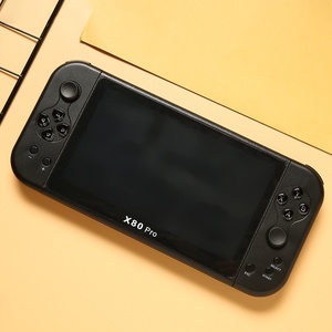 คอนโซลเกม PSP แบบมือถือ X80Pro 7.0นิ้วเครื่องเล่นเกมตู้หน้าจอใหญ่เครื่องเล่นคู่สำหรับ GBA ที่คิดถึงเกมคอนโซลเด็ก Wi-Fi สำหรับ GBA