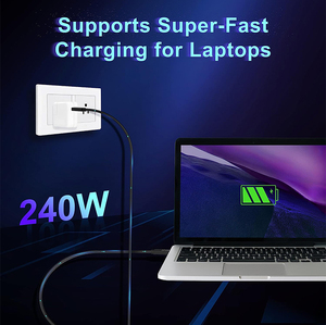定制PD快速充电USB 4.0 C型线0.5M 1M 1.8M USB C至C充电器电缆 - Product Image 2