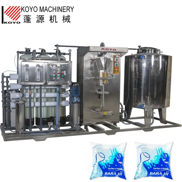 Bolsita de plástico producción de agua/procesamiento/Embalaje/fabricación/planta de Anhui Koyo maquinaria