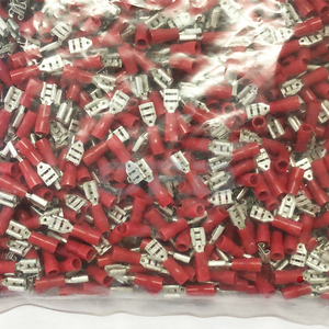 FDD 1,25-187(5) Terminales hembra aislados de vinilo rojo Manga de aislamiento de PVC Bloque de terminales fijos hembra para conector de cable - Product Image 4
