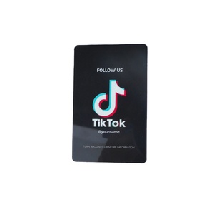 Werks-TikTok-Bewertungs karten Google Review PVC NFC Tippen Sie auf Social RFID Business Wasserdichtes Mini-Tag T5577 Mitgliedschaft Zahlung Qr-Code - Product Image 1