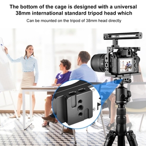 PULUZ Professional Video Camera Cage <strong>Filmmaking</strong> Rig With Handle <strong>Kit</strong> for Nikon Z6 / Z7 Cold Shoe Mount LED Light Microphone - Product Image 6