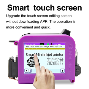 Sistema inglese Mini stampante portatile per etichette data di produzione QR codice bottiglia tappi per imballaggio macchina per codificare Non sbiadita - Product Image 6