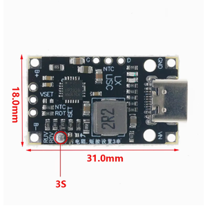 Batería de litio de 3,7 V, carga de 5V, 2 cuerdas, 3 cuerdas, módulo de carga de refuerzo de batería de litio, compatible con carga rápida QC