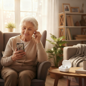 Âm thanh nhẹ nhàng trong tai <span class=keywords><strong>psap</strong></span> thiết bị với lời khuyên tai mềm dài tuổi thọ pin khuếch đại cá nhân cho người cao niên nhạy cảm - Product Image 5