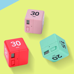 EMAF Custom Study Cube Rotierender Timer Workout Produktivität Pomodoro Timer Digital Flip Kitchen Countdown Timer für Kinder - Product Image 5