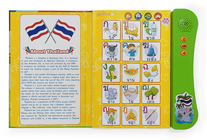 Intelligenza elettronica lettura Audio insegnamento Smart tailandese bambini parlanti inglese libro Audio tailandese - Product Image 6