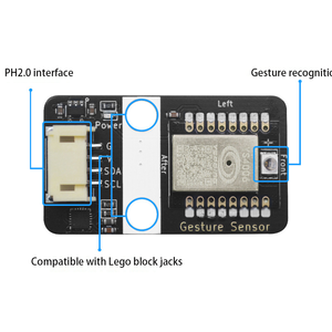 PAJ7620U2 jest sensörü modülü dahili 9 jestler tanıma, I2C arayüzü, Arduino/ahududu Pi uyumlu