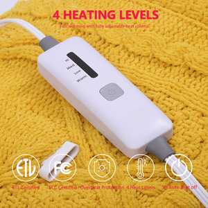 洗濯可能な電気ブランケット加熱スロー4つの加熱レベル