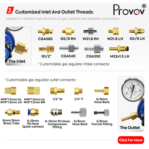 Oxy axetylen điều chỉnh bộ phận đồng thau giai đoạn duy nhất oxyacetylene khí oxy axetylen điều chỉnh áp suất cho hàn cắt - Product Image 5