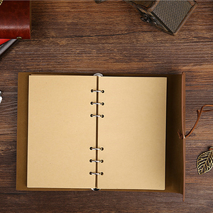 Retro Traveler's <strong>Notebook</strong> and Journal Diary Planner Note Book PU Leather Pirate Anchors Spiral Journal <strong>Notebooks</strong> Stationery Gift - Product Image 6