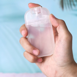 <strong>Custom</strong> Logo U <strong>Shape</strong> Mini 20ml 30ml Black clear White Hand Sanitizer Pocket Perfume Credit Card Spray <strong>Bottle</strong> - Product Image 4