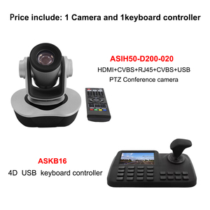 HD 1080P 12X HD-MI SDI IP Output Mode Meeting Use Video Conference <strong>Camera</strong> 3D <strong>LCD</strong> <strong>Display</strong> USB Joystick Keyboard Controller Kit
