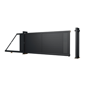 Bán buôn tự động điện mới nhất chính thiết kế cổng không thấm nước điều khiển từ xa bên ngoài nhôm vườn cửa trượt - Product Image 2