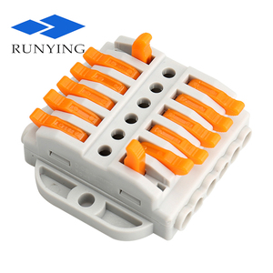 Terminal de cable agujeros fijos 6 entrada 6 divisores de salida cable conector de empalme de cable de Rama para LED industrial - Product Image 1