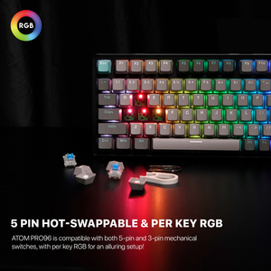 Fantech MK914 Bluetooth Wireless RGB Light Mechanical <strong>Keyboard</strong> Gaming <strong>Keyboard</strong> - Product Image 6