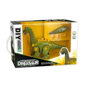 DIYアセンブリロボットB/O電気恐竜ライトサウンドスクリュードライバー電池式教育玩具 - Product Image 6