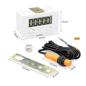 Contador digital para máquina de tejer, contador electrónico LCD Digital 0-99999, medidor de 5 dígitos Plus up, sensor de interruptor de proximidad - Product Image 2
