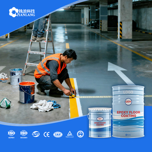 Nhựa epoxy tự san phẳng công nghiệp Epoxy lớp phủ sàn trung gian <span class=keywords><strong>Putty</strong></span> chất lỏng sơn xây dựng nhà để xe kho tầng - Product Image 1
