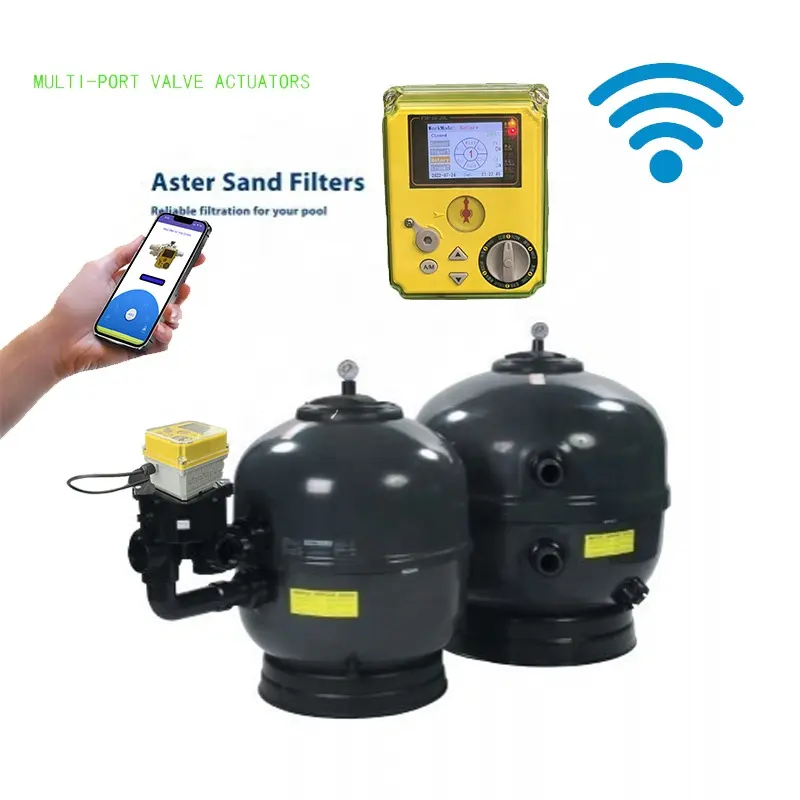 Emaux Hayward Astral Zwembad Smart Wifi Mobiele Actuator Controle Zand Filter 6 Positie Backwash Elektrische Klep