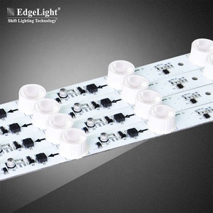 CE RoHs CCC แถบไฟ LED อลูมิเนียม24V ด้านเปล่ง Smd Led พร้อมเลนส์สำหรับกล่องไฟแผงโฆษณา - Product Image 1