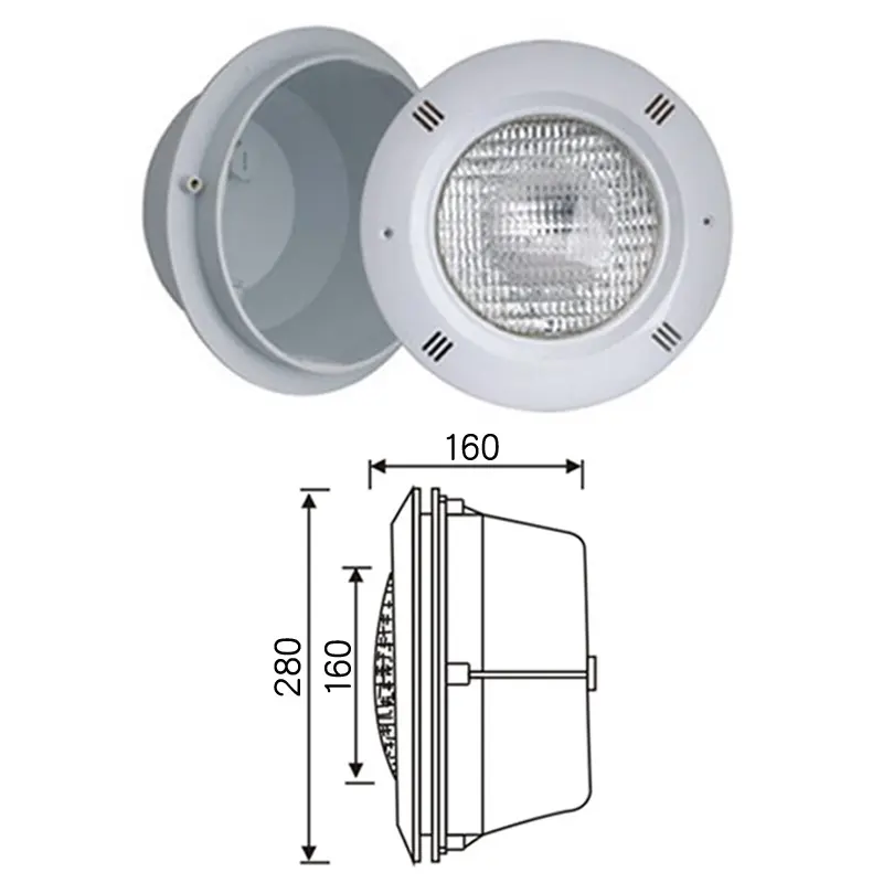 Venta al por mayor Niche revestimientos de vinilo Par56 DIY 12V luz impermeable piscina led