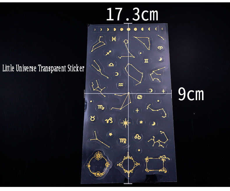 สติกเกอร์ใสลายจักรวาลน้อย