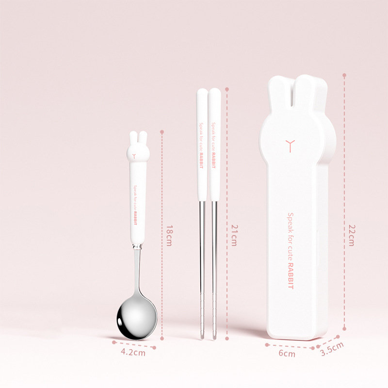 Rabbit Year Portable (White Two-Piece Set)