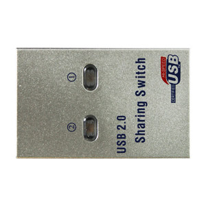 USB2.0スイッチセレクターKVMスイッチ2In1Out USBスイッチUSB2.0双方向共有プリンターキーボードマウス共有用 - Product Image 2