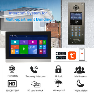 Sistema di ingresso della porta del videocitofono della telecamera del citofono IP di sicurezza per l'app Tuya dell'edificio Multi appartamento sblocca a distanza il campanello - Product Image 2